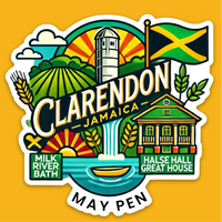 Load image into Gallery viewer, Clarendon Parish Jamaica Vibes Sticker
